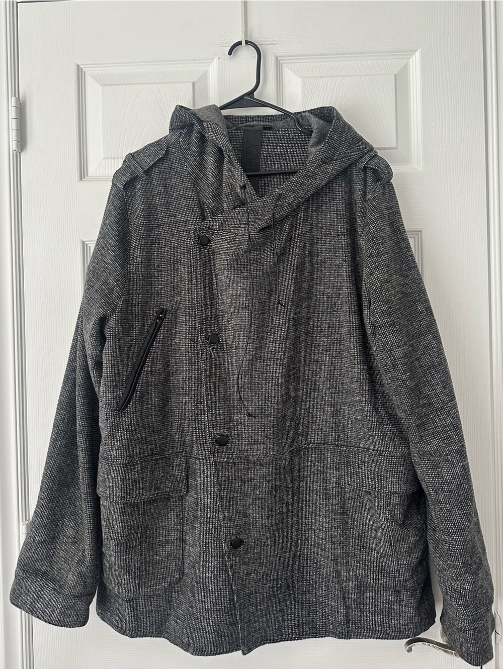 Joe’s Zip Hoodie Tweed Wool Blend Jacket XL
